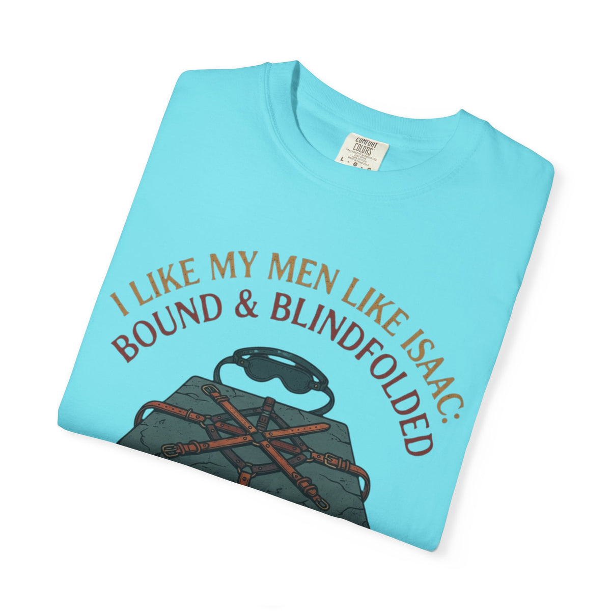 "Good Book Series Bound & Blindfolded" Unisex Garment-Dyed Tee