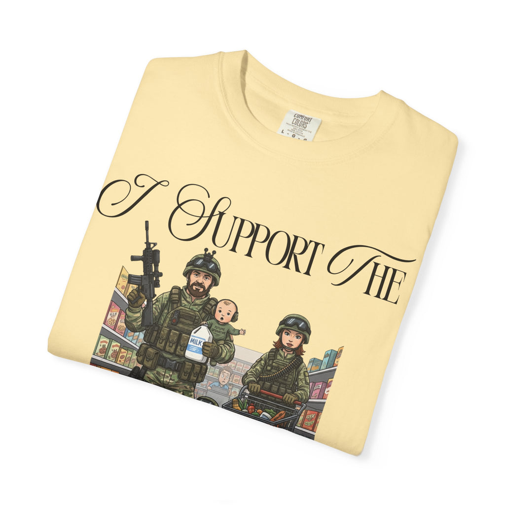 "actical Grocery Run" Unisex Garment-Dyed T-shirt