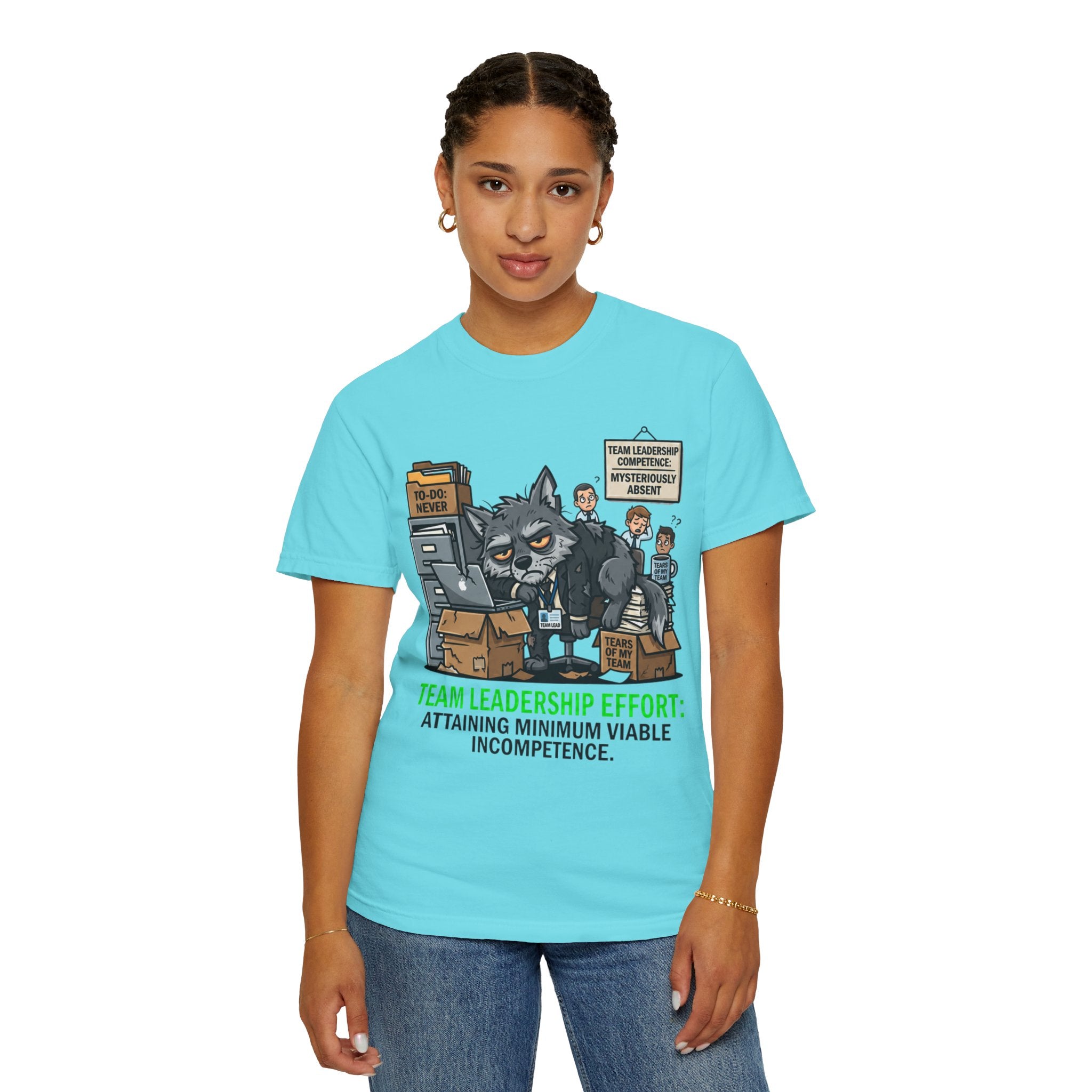 "Team Leadership Effort" Unisex Garment-Dyed Tee