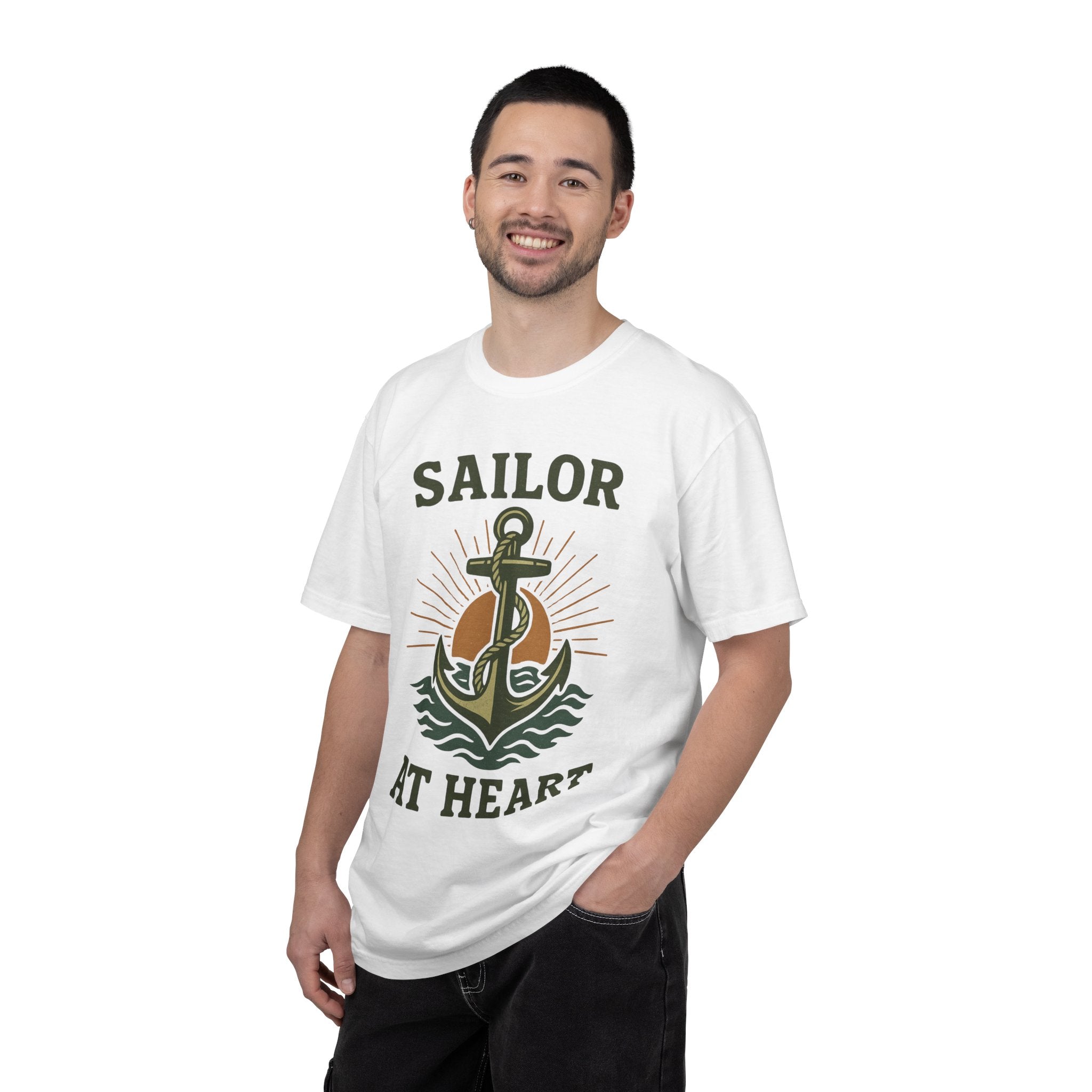 "Sailor at Heart" Unisex Garment-Dyed T-shirt