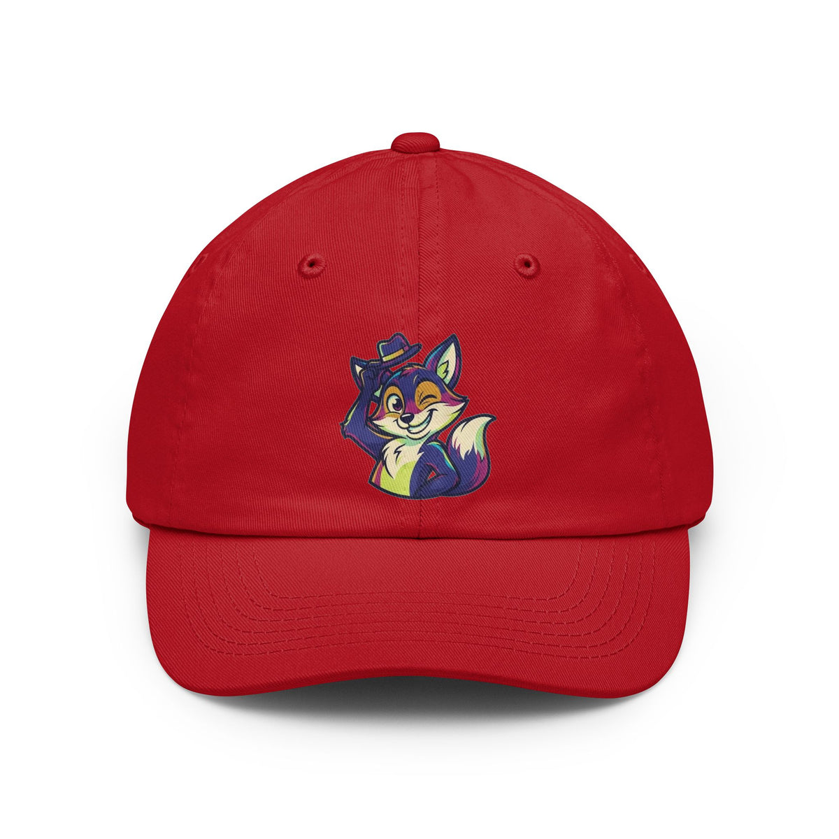 Color: Red | Mischievous Dad Hat — Graphic