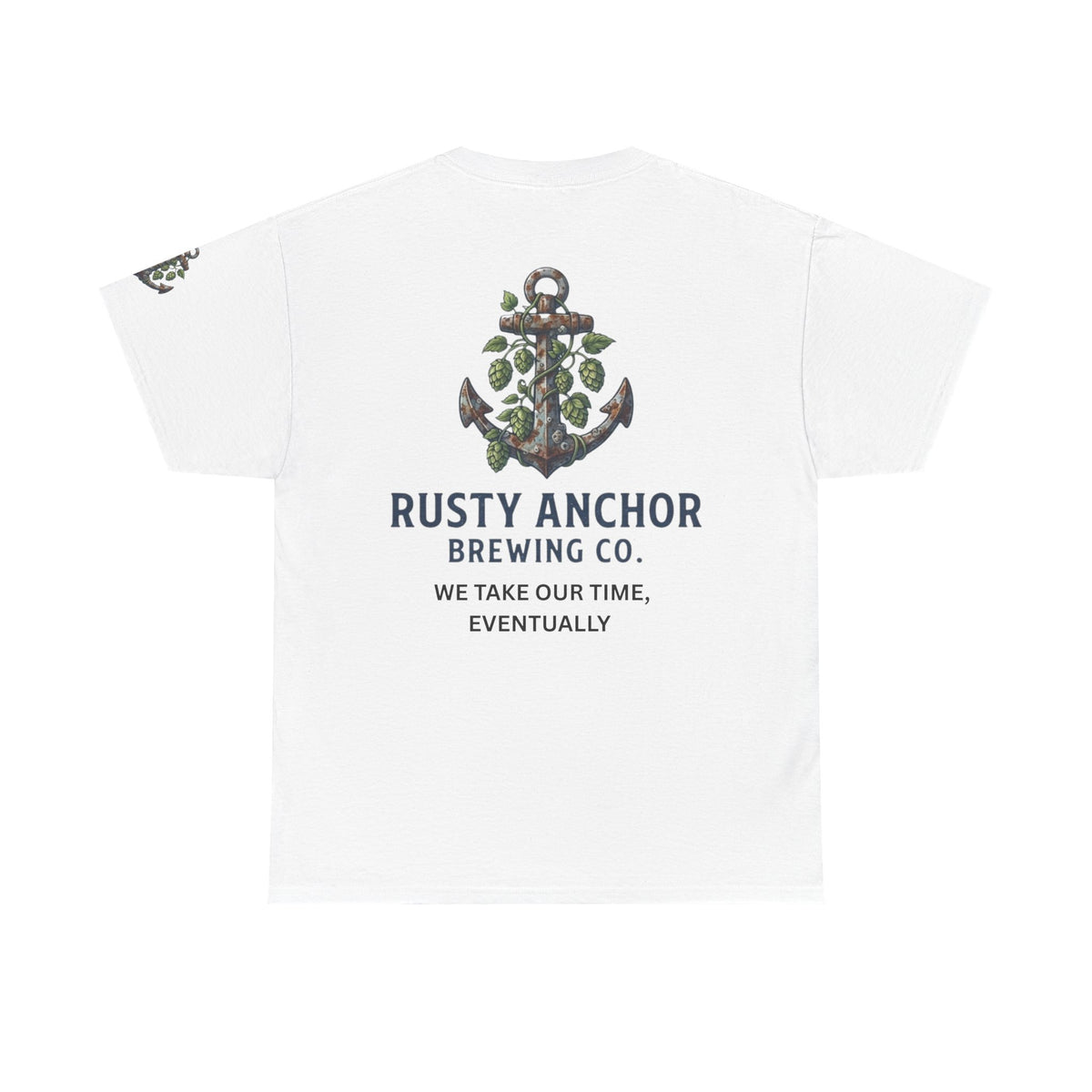 Color: White | Rusty Anchor Brewing Premium Graphic Tee