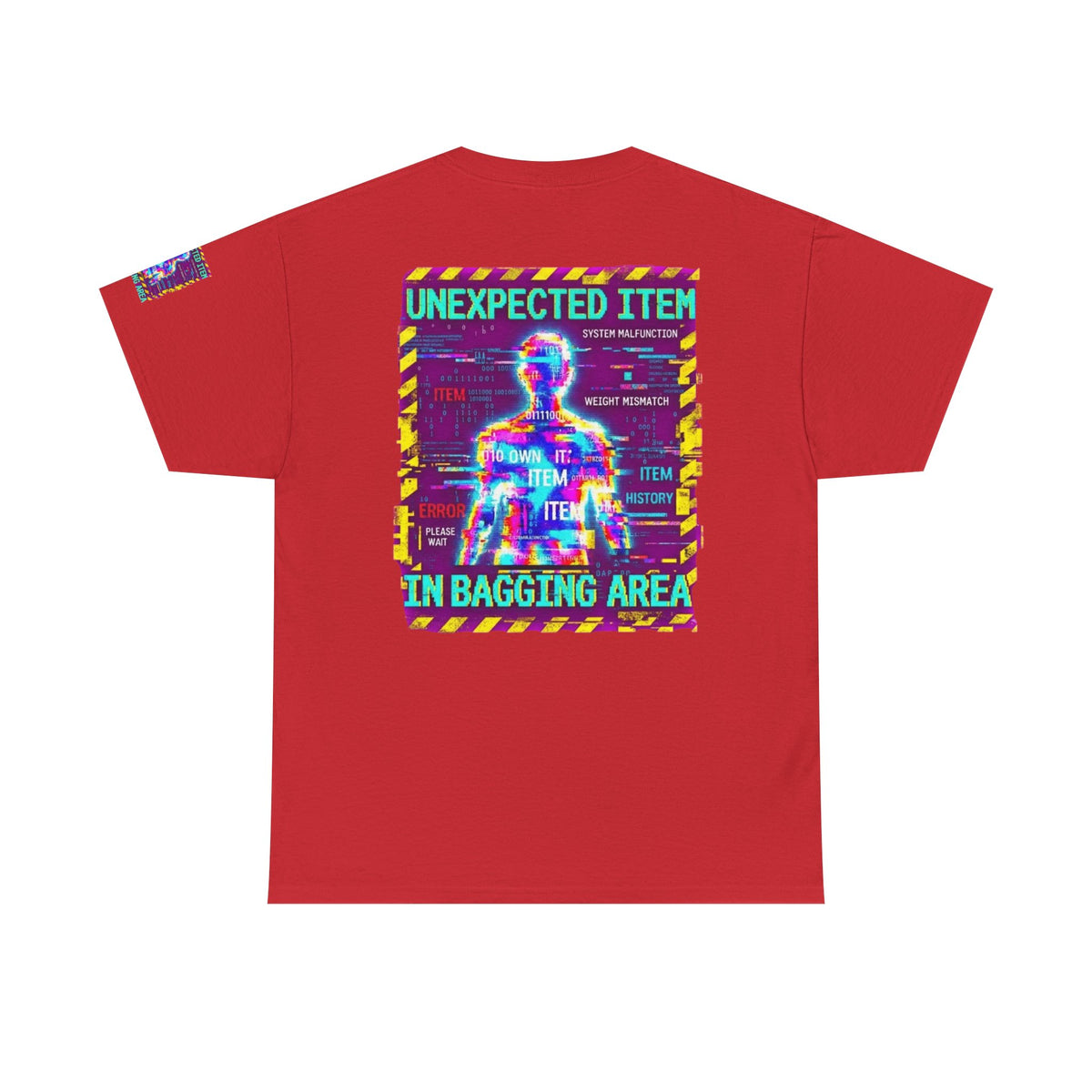Color: Red | Unexpected Item In Bagging Area Premium Graphic Tee