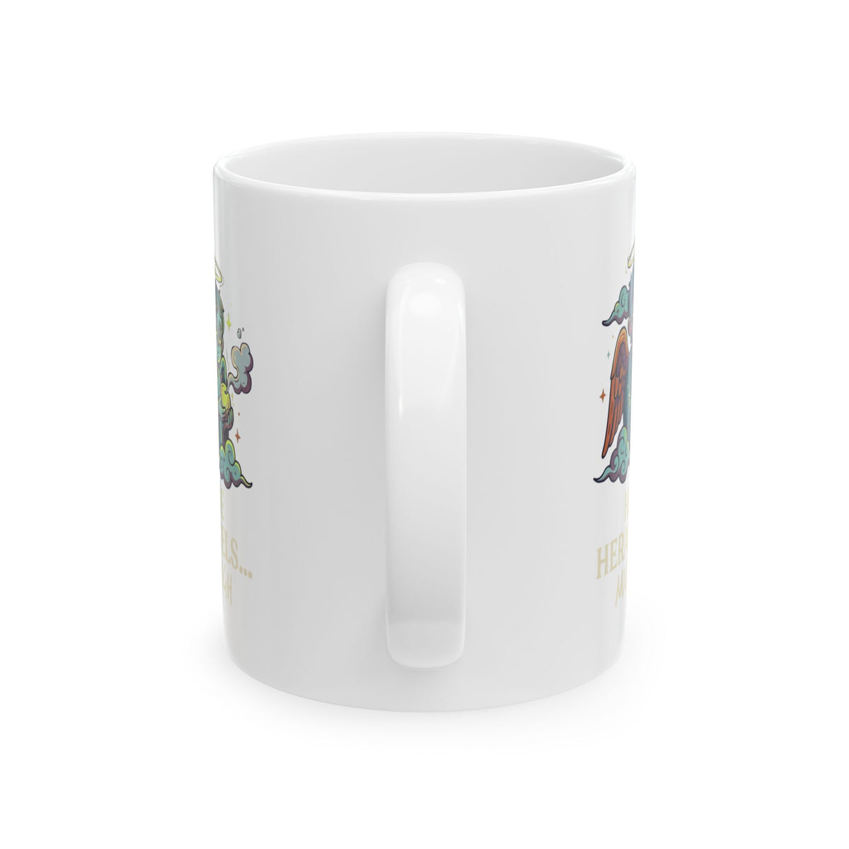 "Hark The Herald Angels" White Ceramic Mug