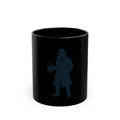 "Double Agent Draughts" Black Ceramic Mug — Graphic