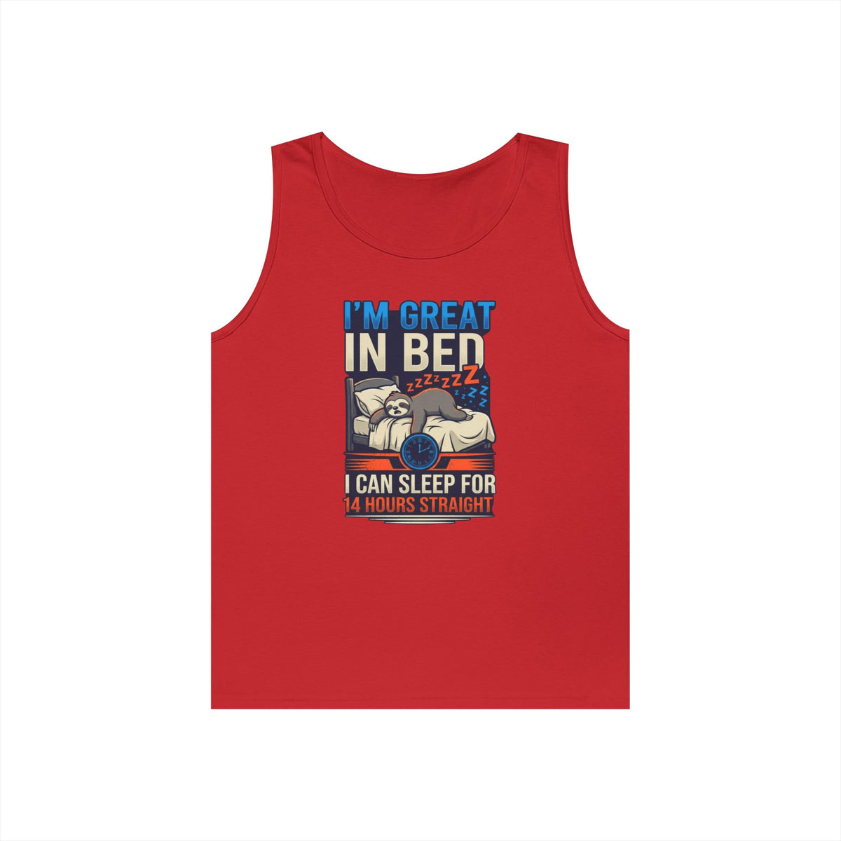 Color: Red | I'm Great In Bed Tank Top