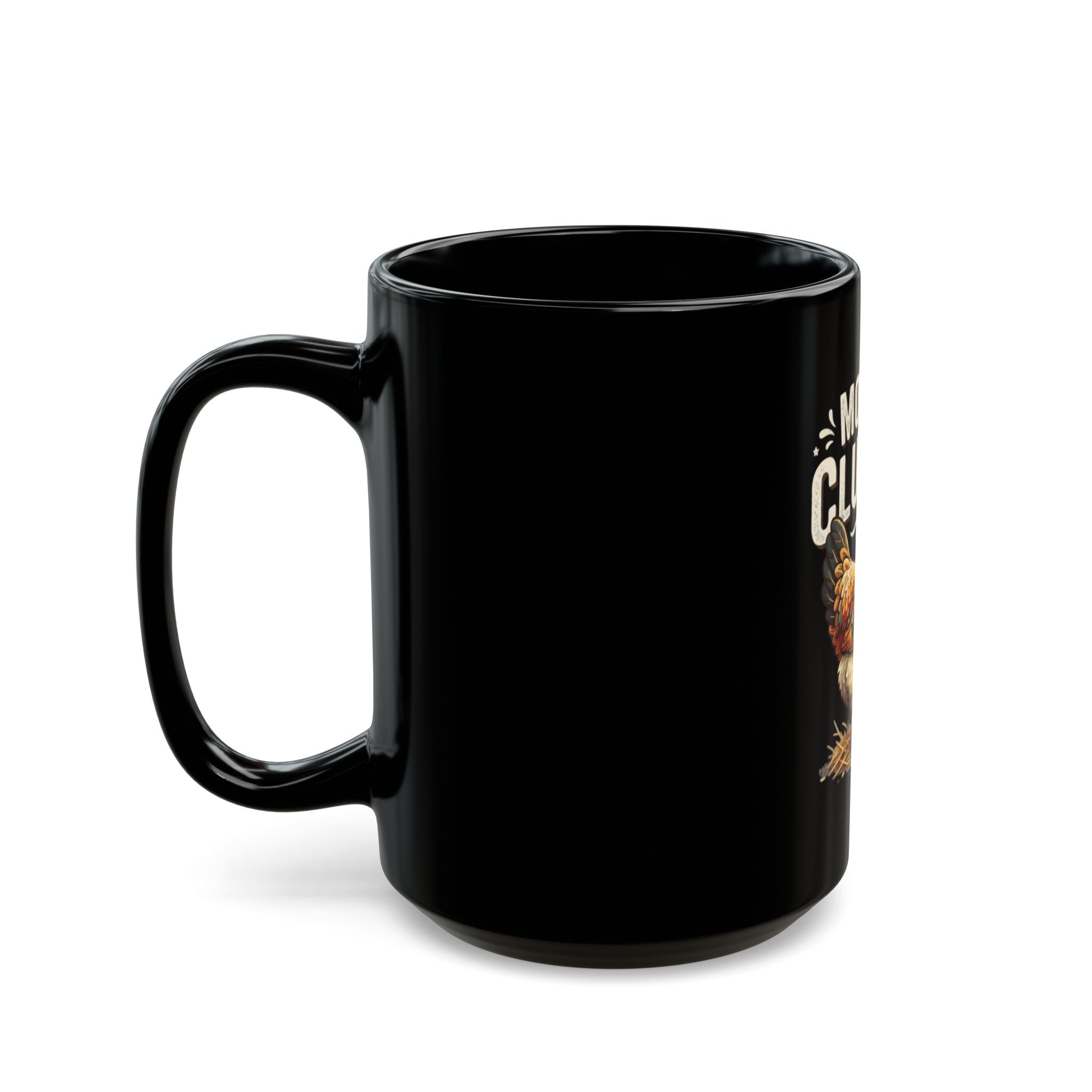 "Mother Clucker" Black Ceramic Mug