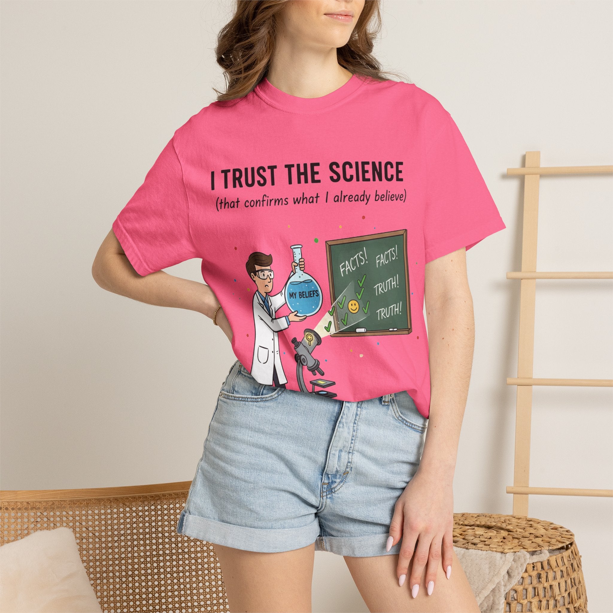 "I Trust The Science" Unisex Garment-Dyed T-shirt