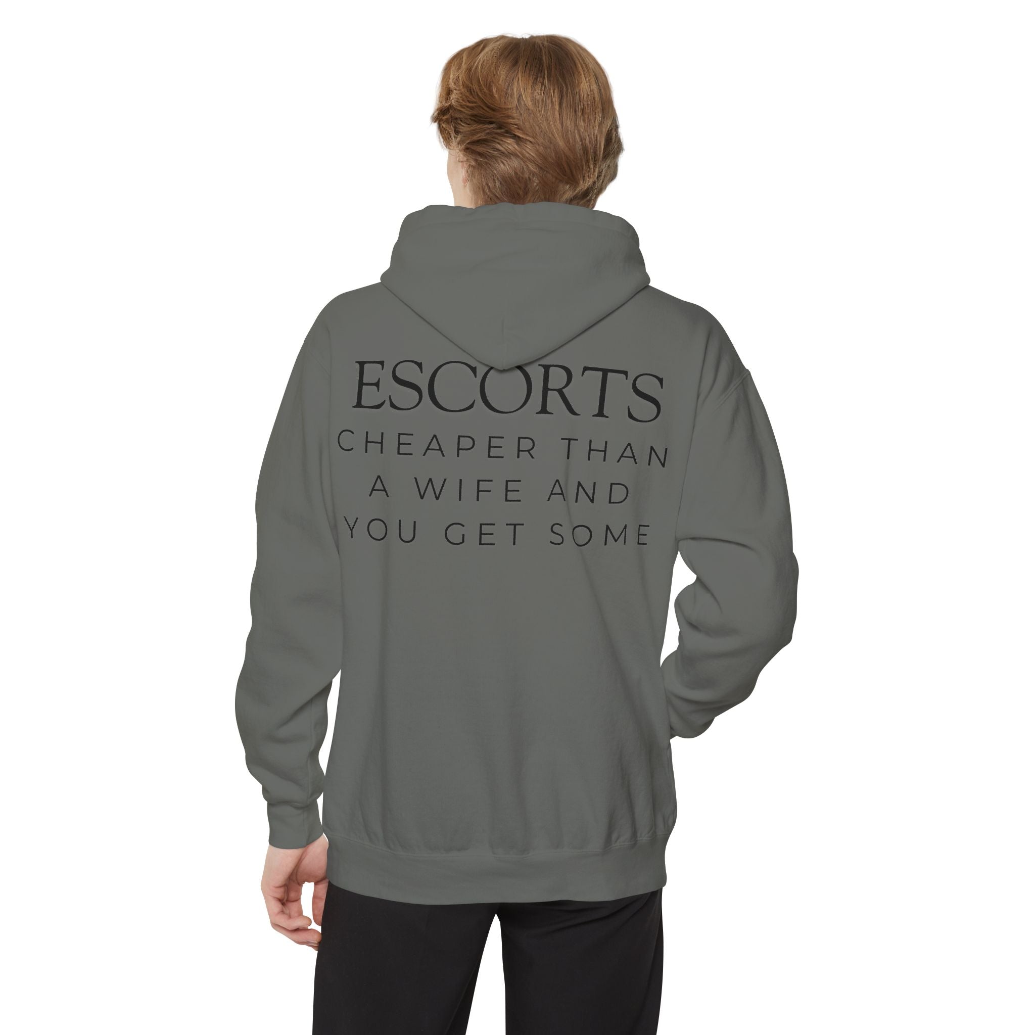 "Escorts" Garment-Dyed Hoodie