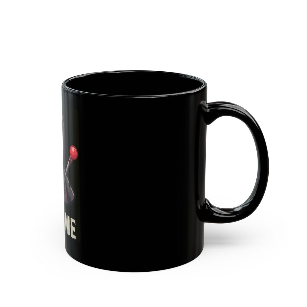 "Prick Me Where I Like It" Black Ceramic Mug — Graphic