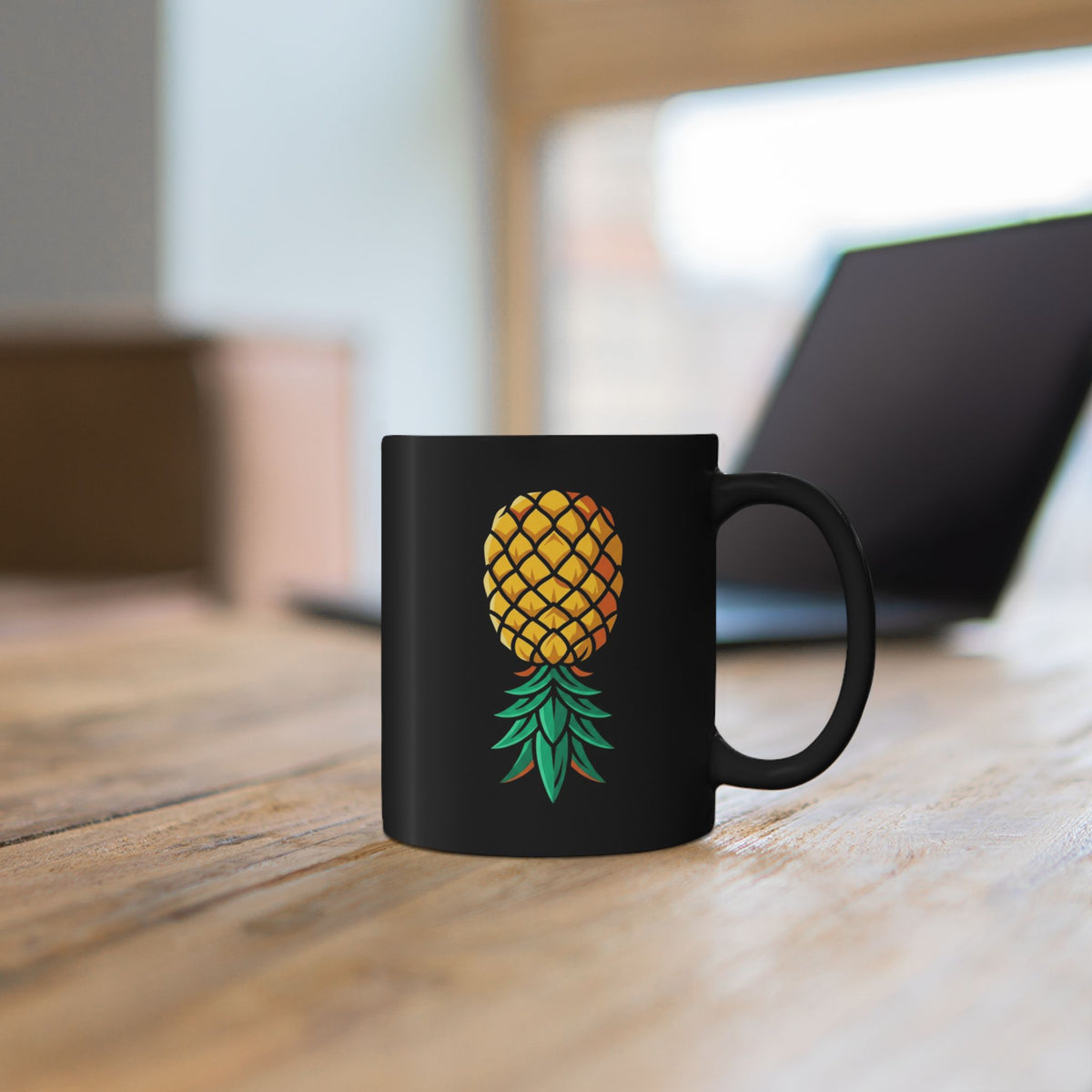 "Good Eating" Black Ceramic Mug — Graphic