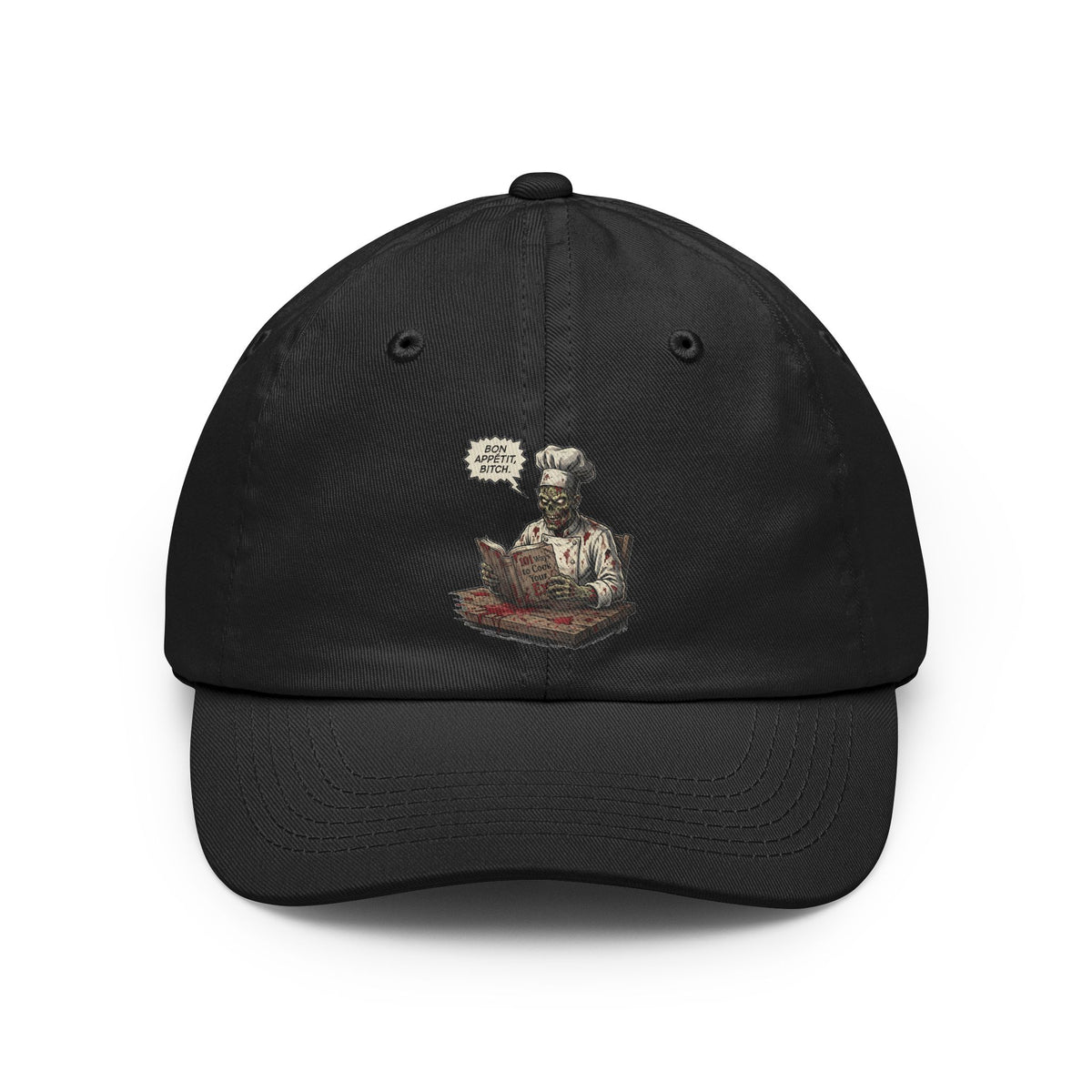 Color: Black | Bon Appetit Bitch Dad Hat