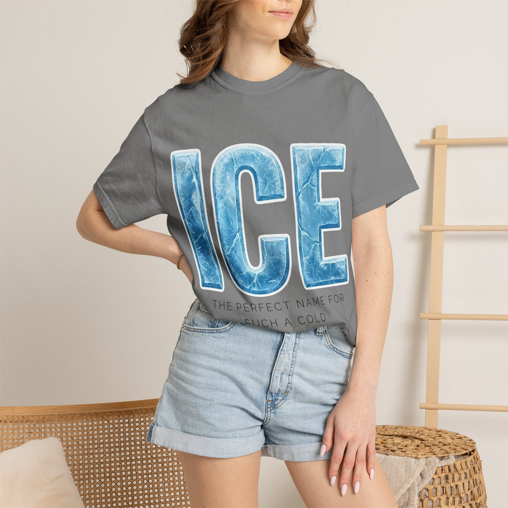 "ICE Cold Government" Unisex Garment-Dyed T-shirt