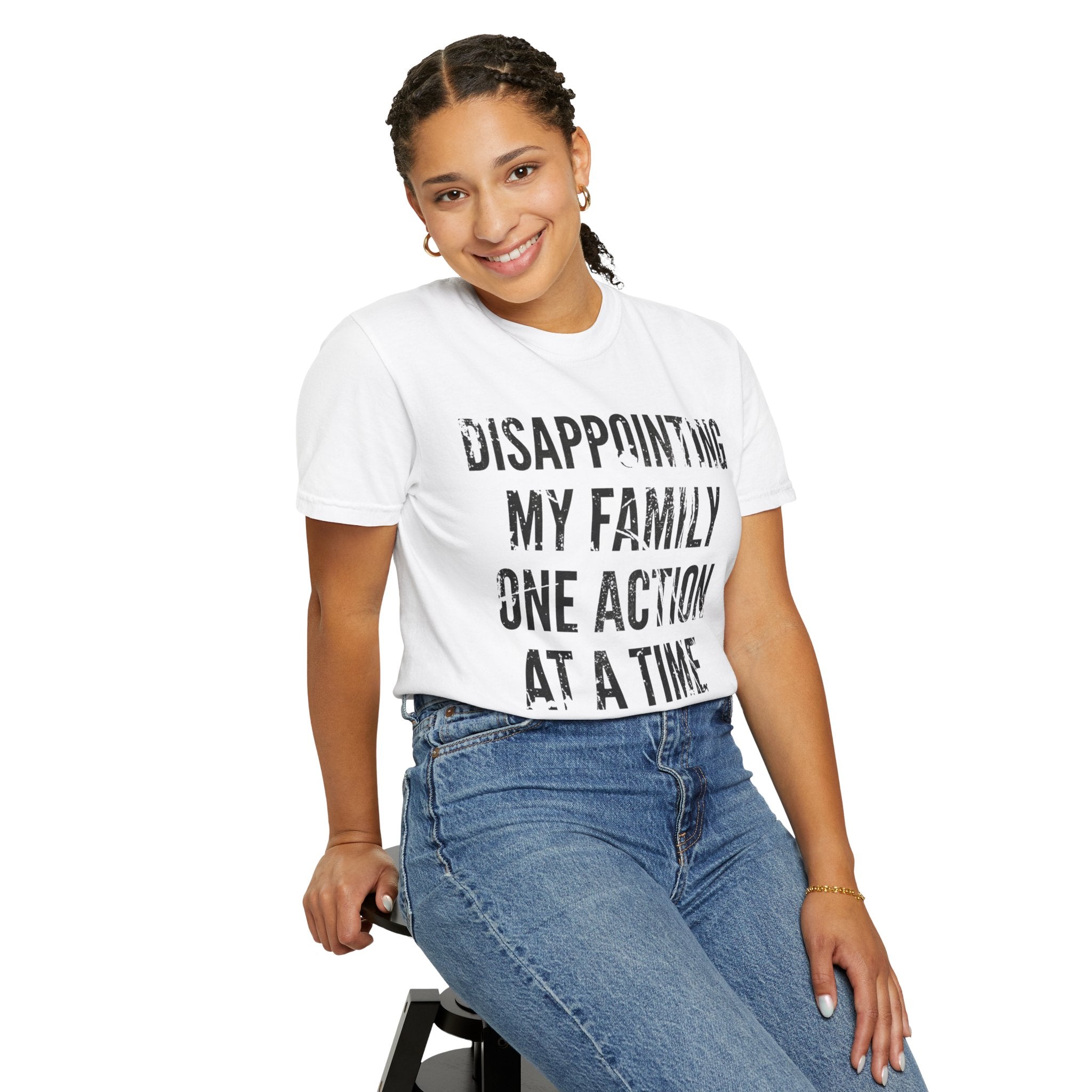 "Disappointing My Familiy" Unisex Garment-Dyed Tee