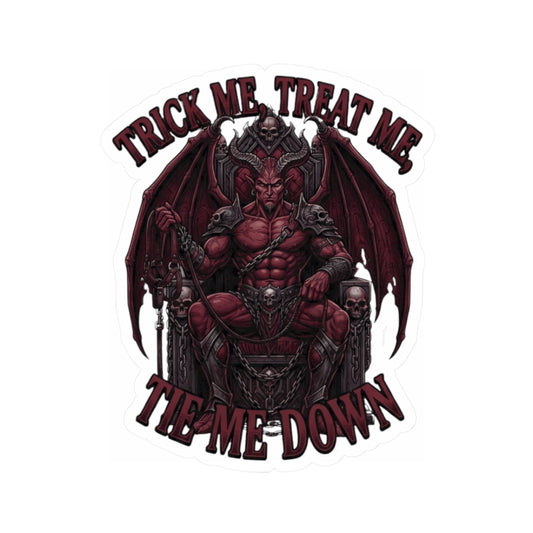 "Trick Me Treat Me Tie Me Down" Sticker — Main