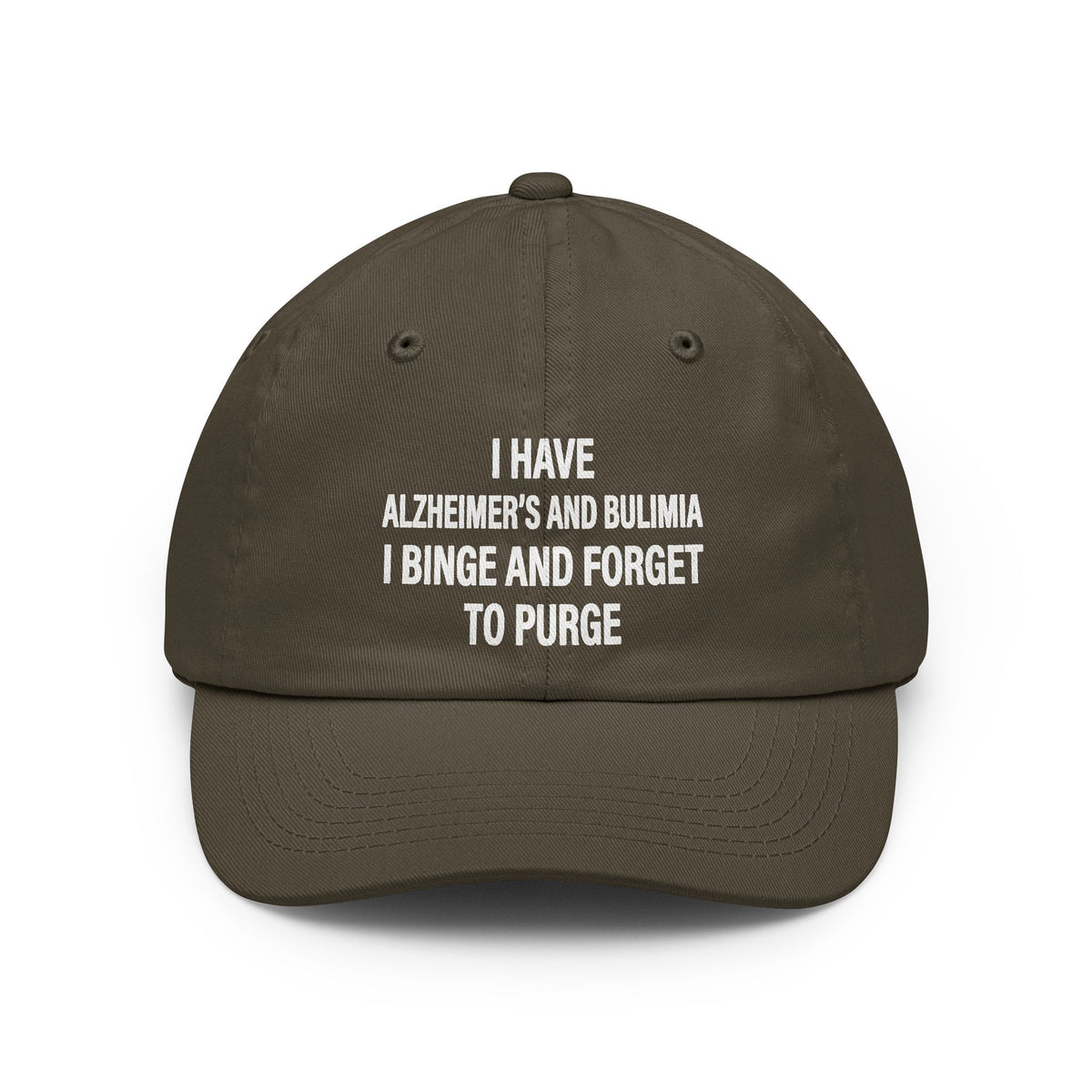 Color: Olive | Binge But Forget to Purge Dad Hat