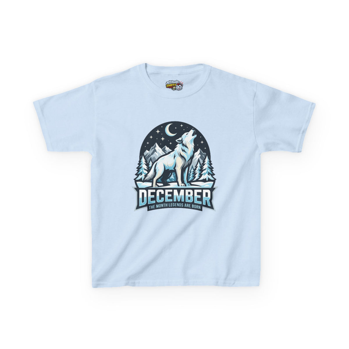 Color: Light Blue | December Legend Kids Tee