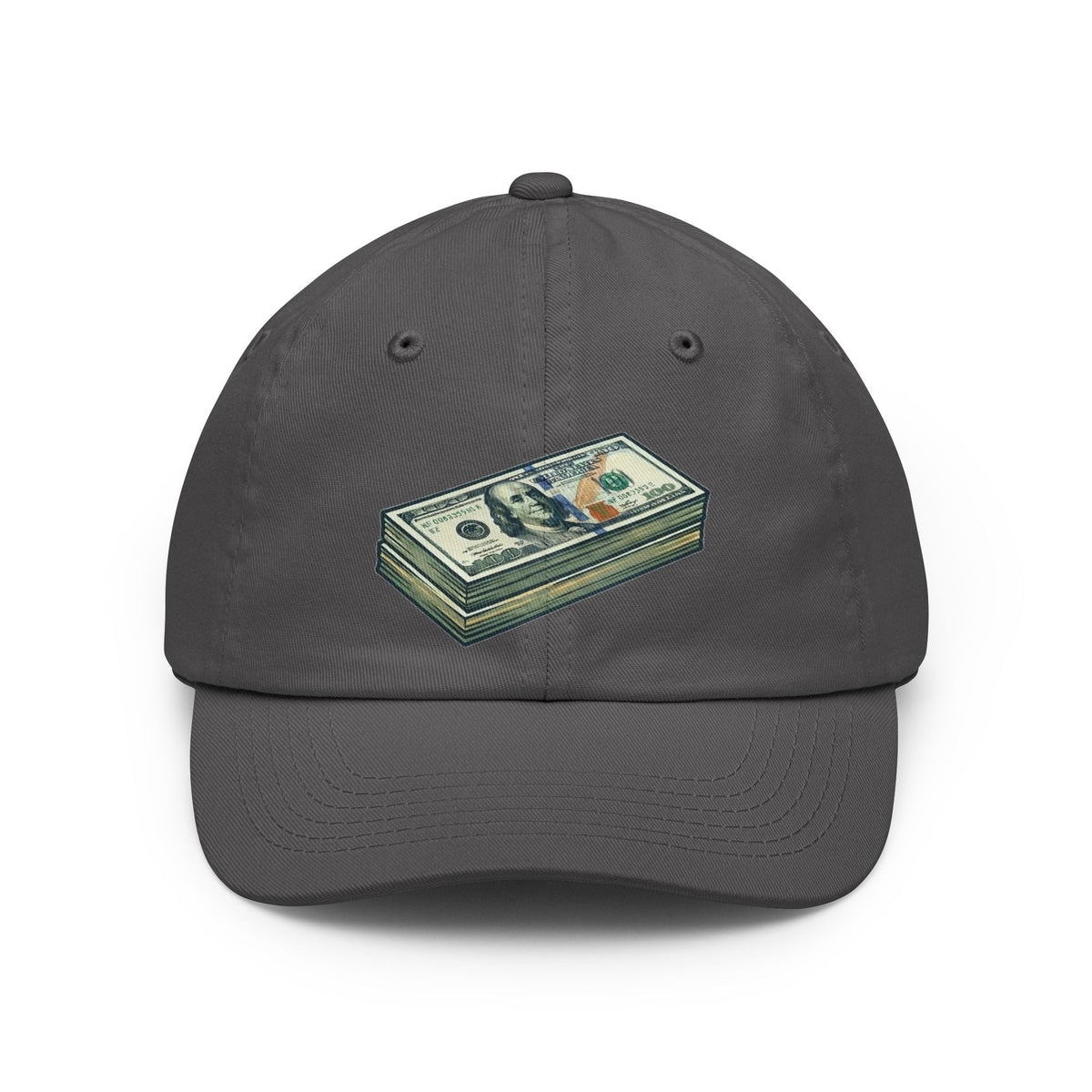 Color: Charcoal | 100 Bucks Dad Hat — Graphic