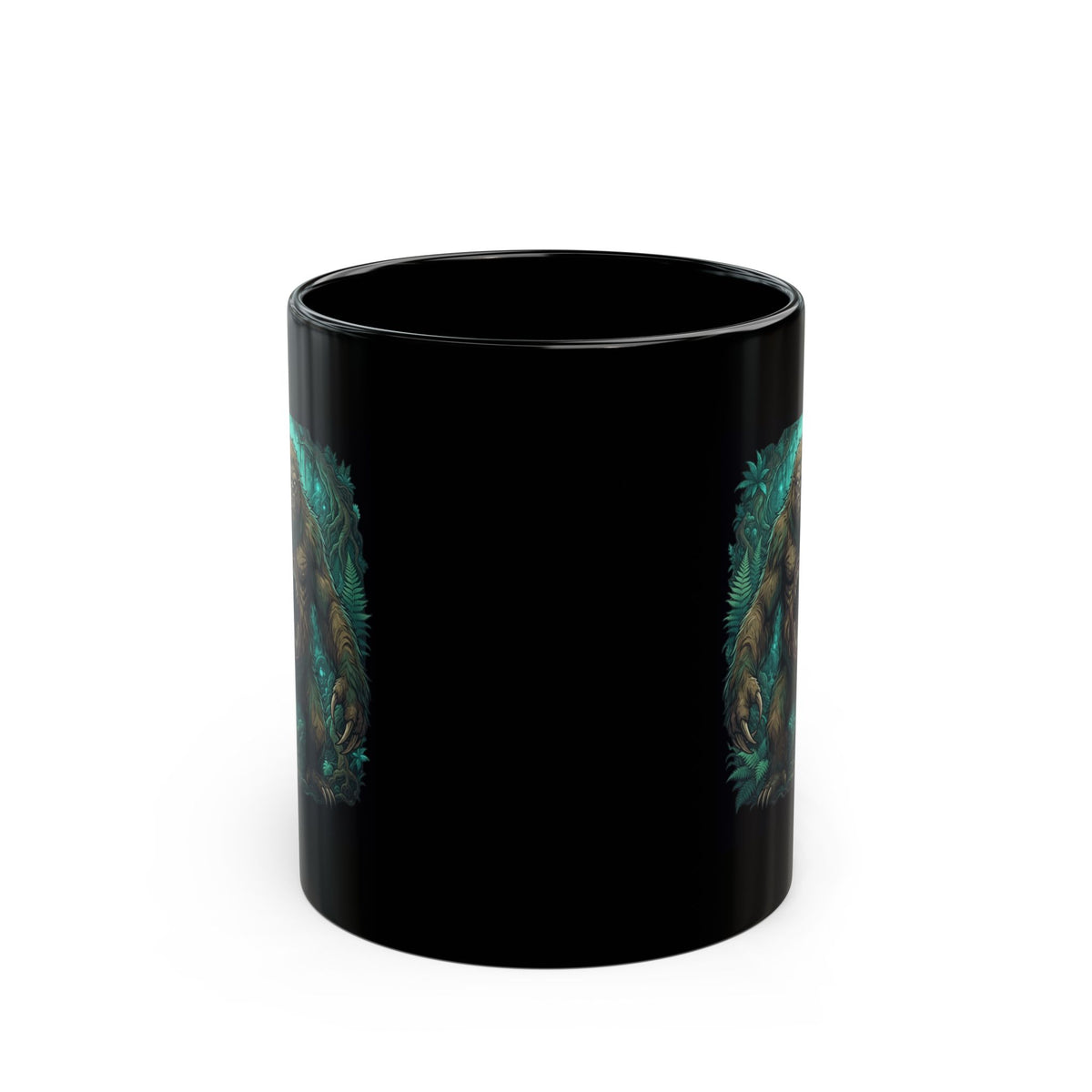 "Mapinguari (Amazon Rainforest)" Black Ceramic Mug