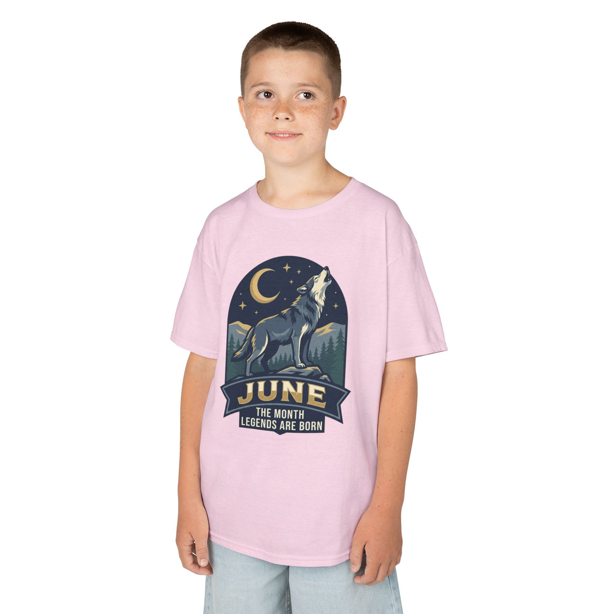 Color: Light Pink | June Legend Kids Tee