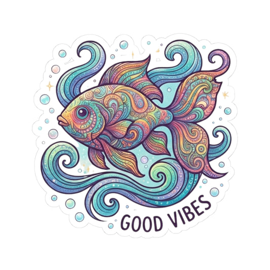 "Hippy Fish" Sticker — Main