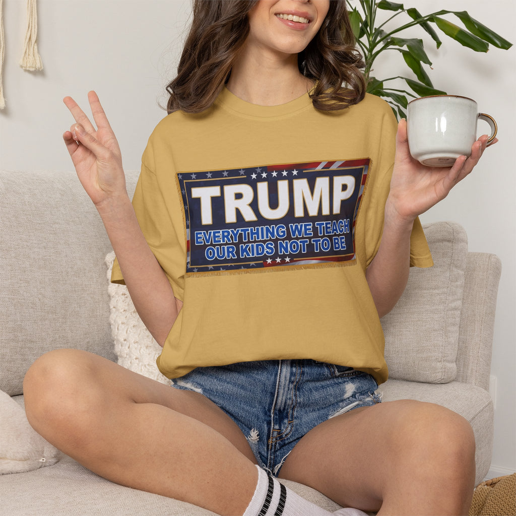 "Trump Teach Our Kids" Unisex Garment-Dyed Tee