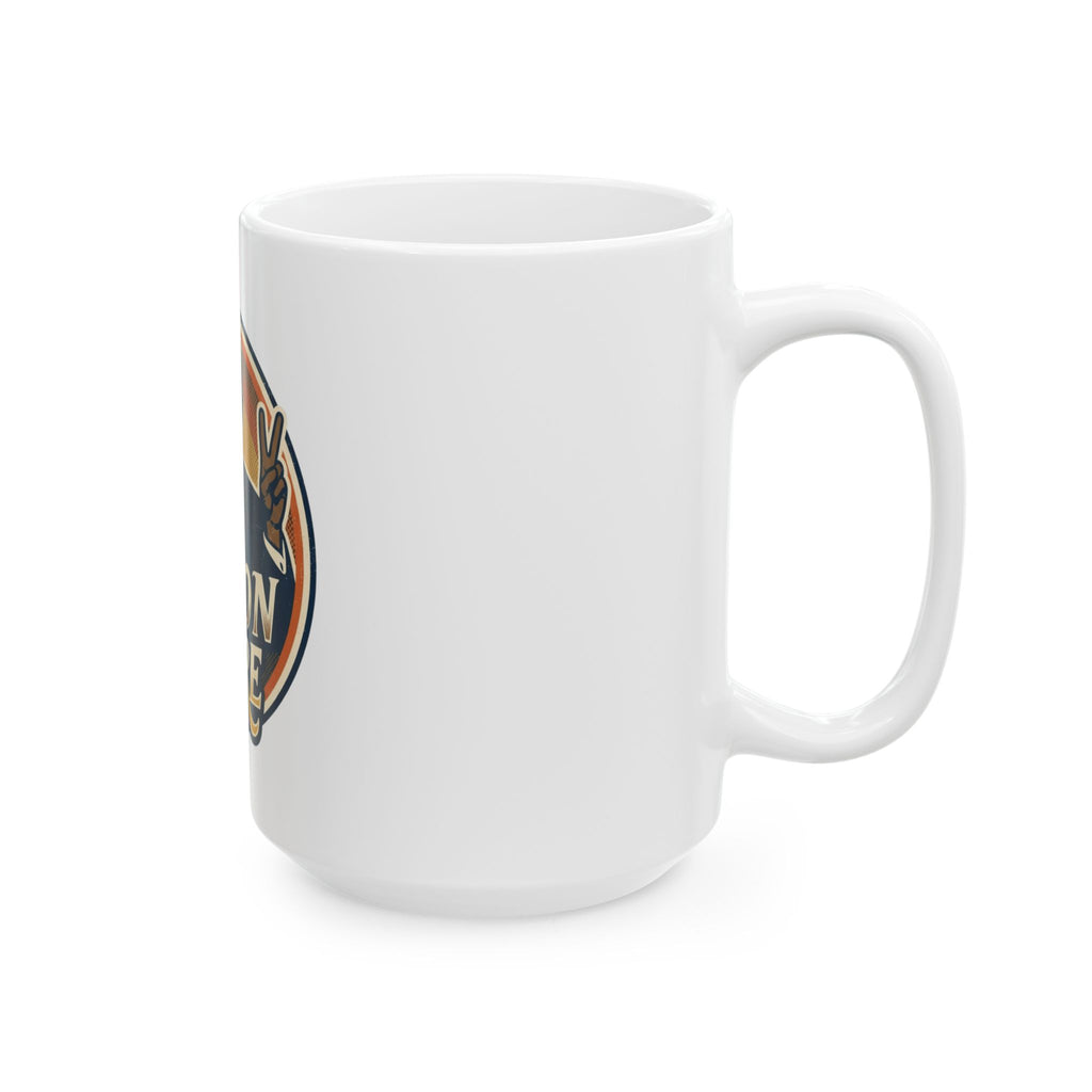 "Nixon Core" White Ceramic Mug