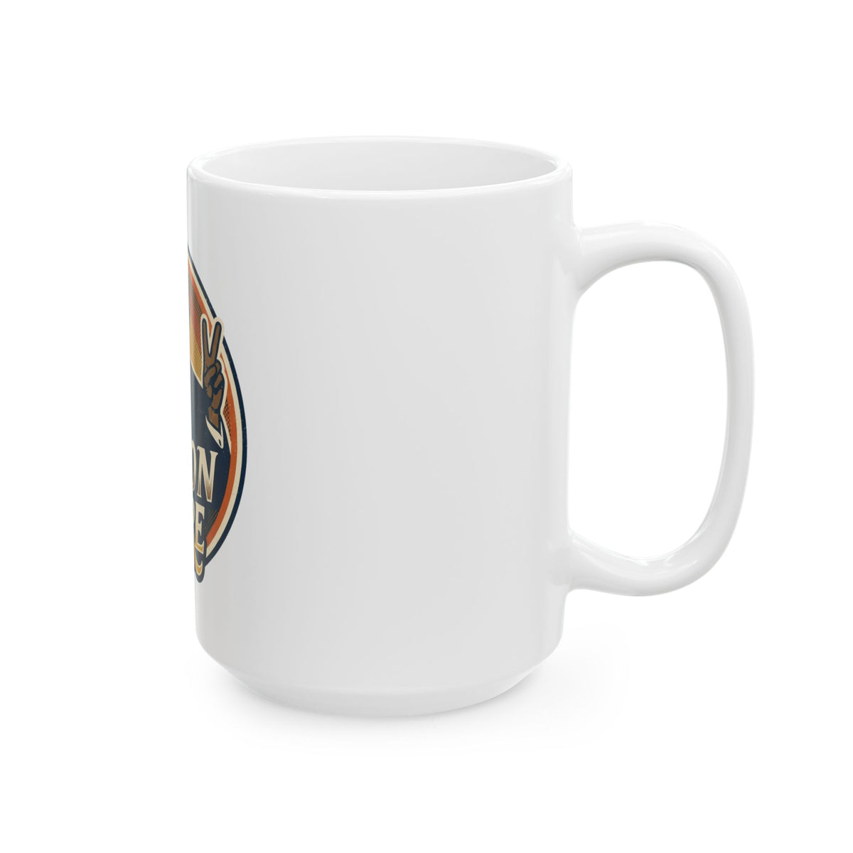 "Nixon Core" White Ceramic Mug