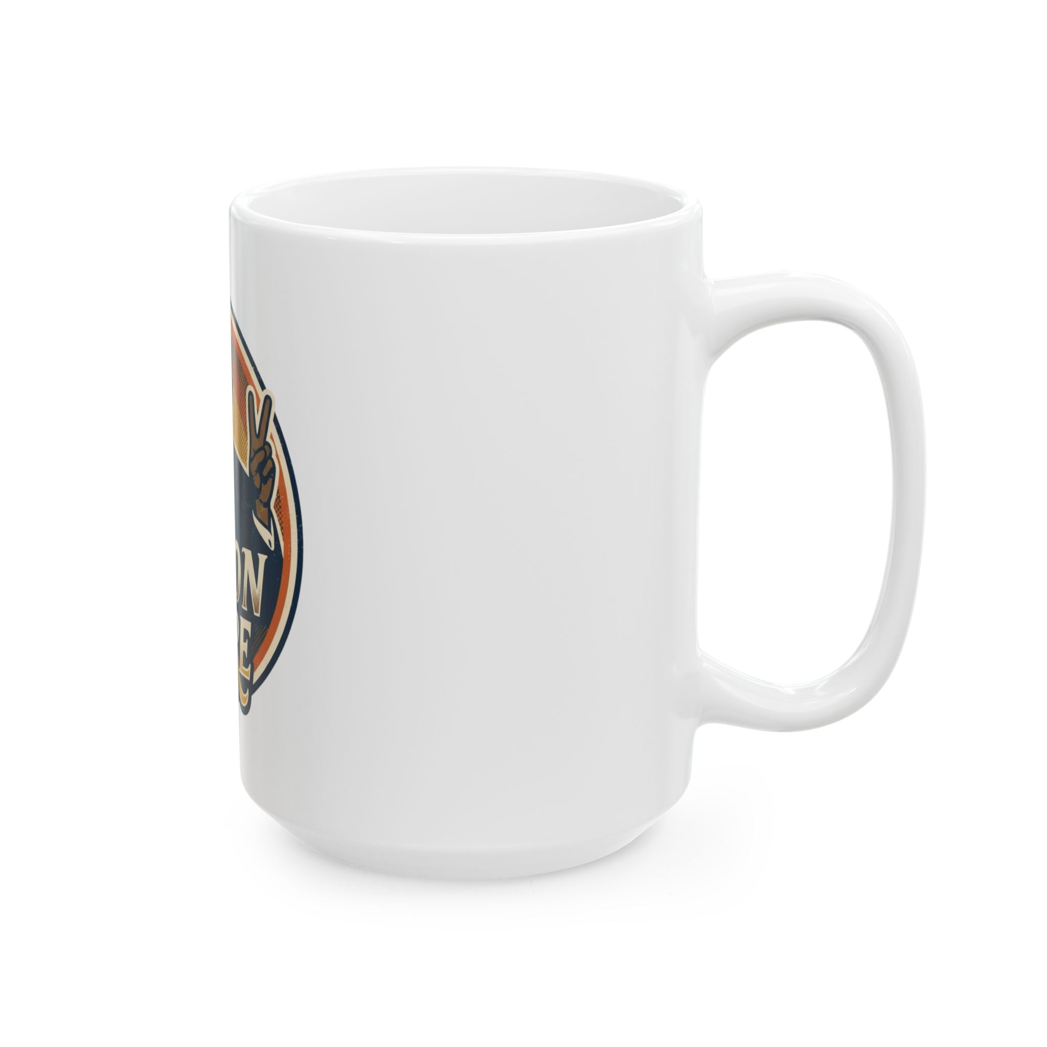 "Nixon Core" White Ceramic Mug