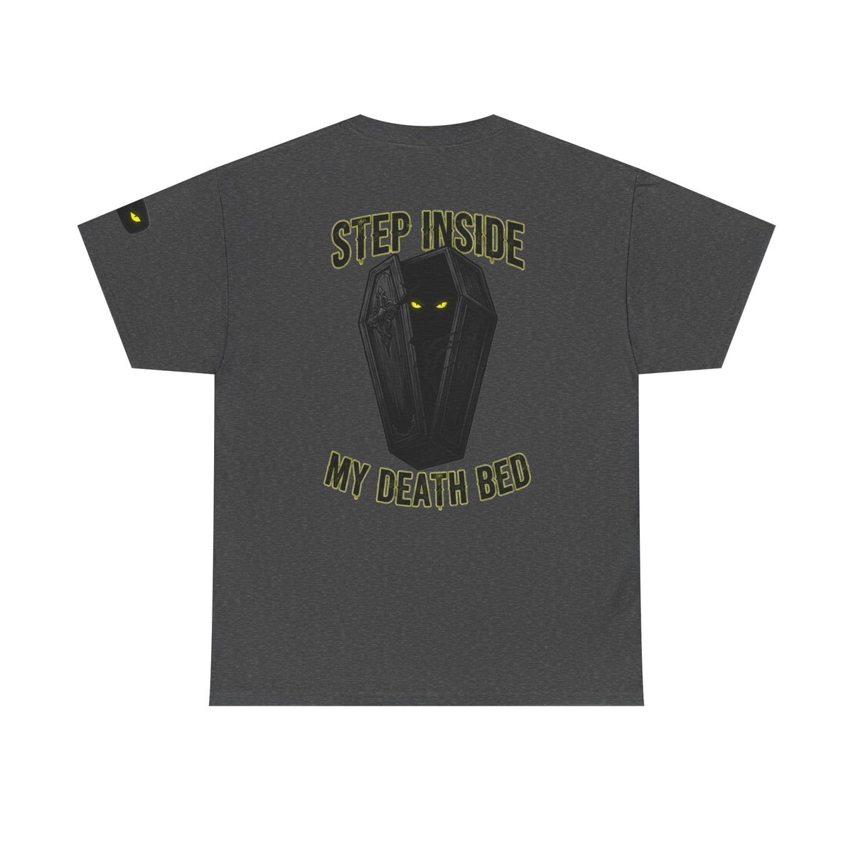 Color: Dark Heather | Step Inside My Death Bed Premium Graphic Tee