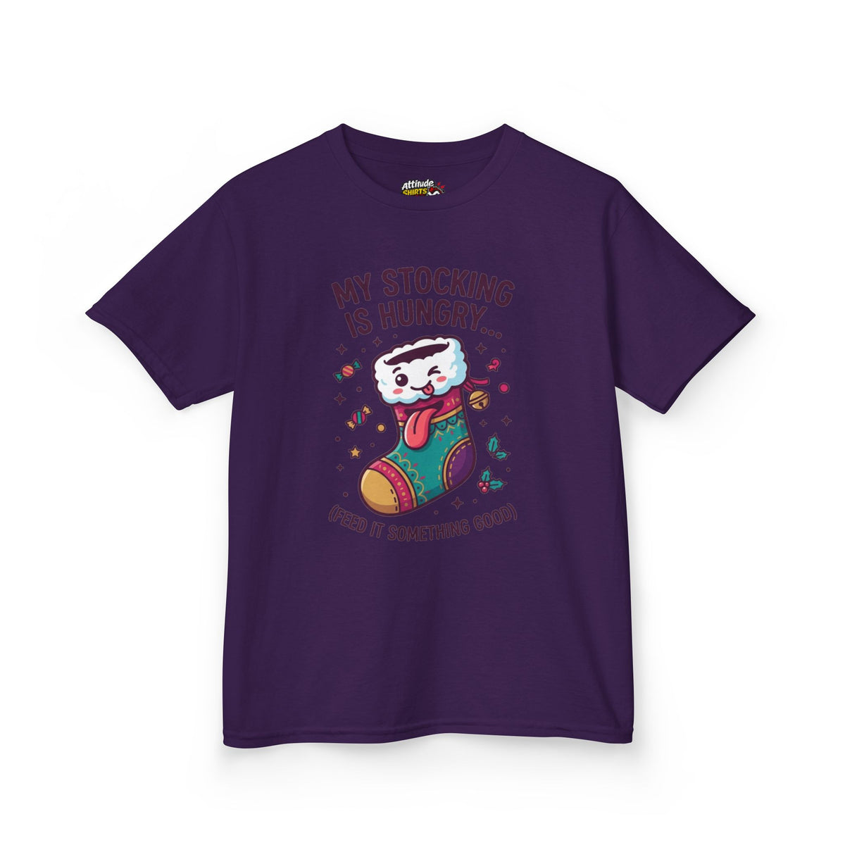 "My Stocking Is Hungry" Kids Tee