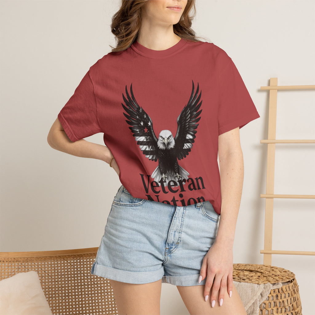 "Veteran Nation" Unisex Garment-Dyed T-shirt