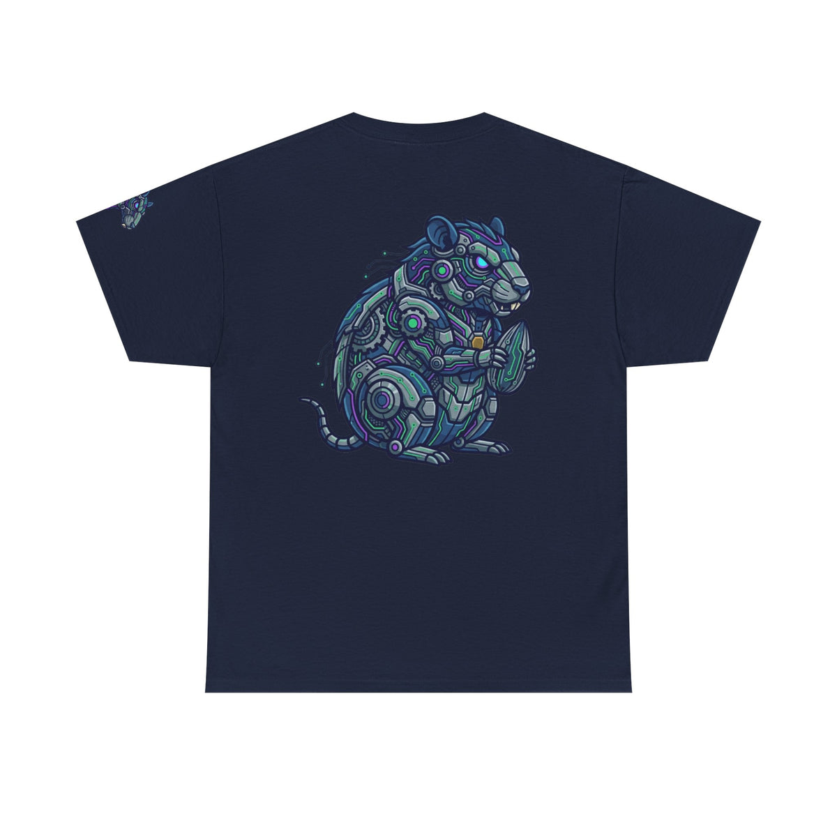 Color: Navy | Cyber Hamster Premium Graphic Tee