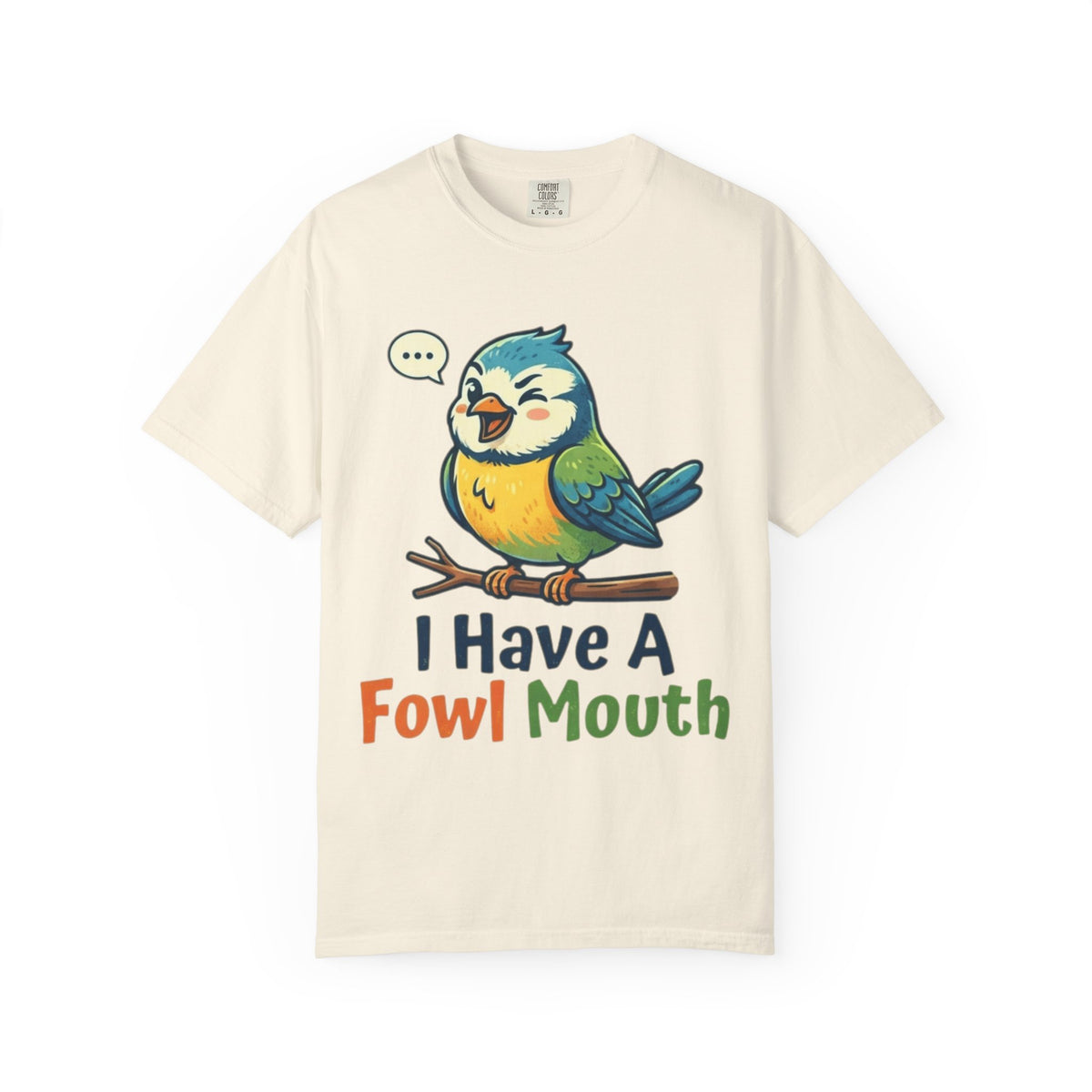 Color: Ivory | Fowl Mouth Unisex Garment-Dyed Tee