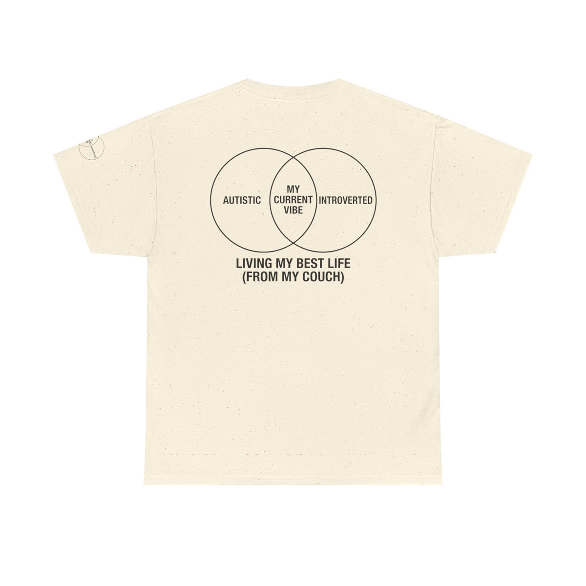Color: Natural | Living My Best Life Premium Graphic Tee