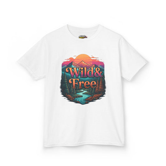 Color: White | Wild & Free Kids Tee