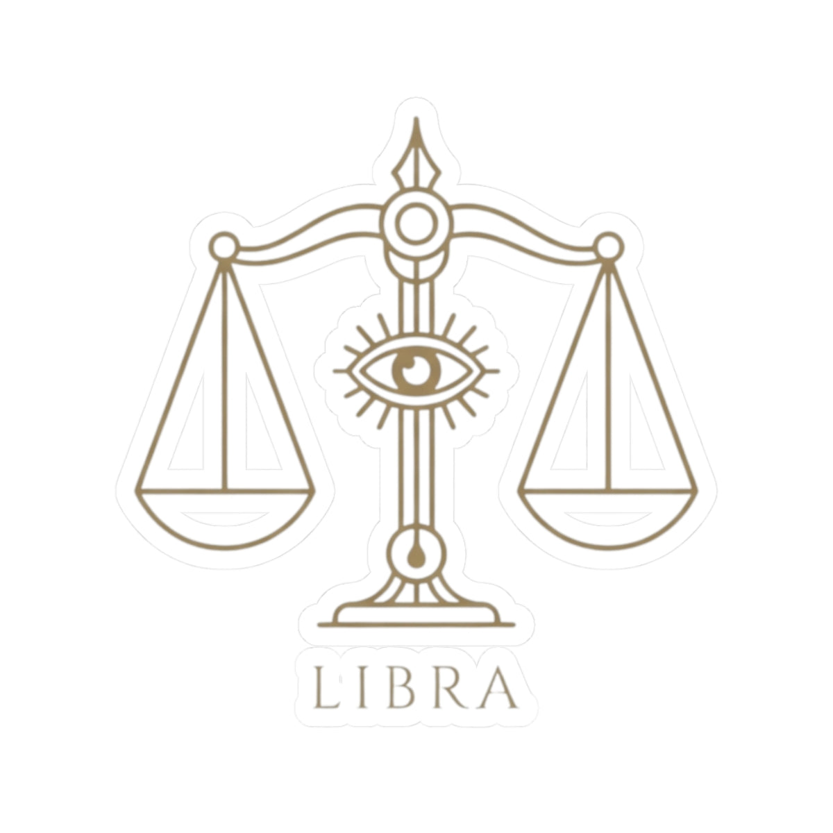 "Libra The Balanced Scales" Sticker