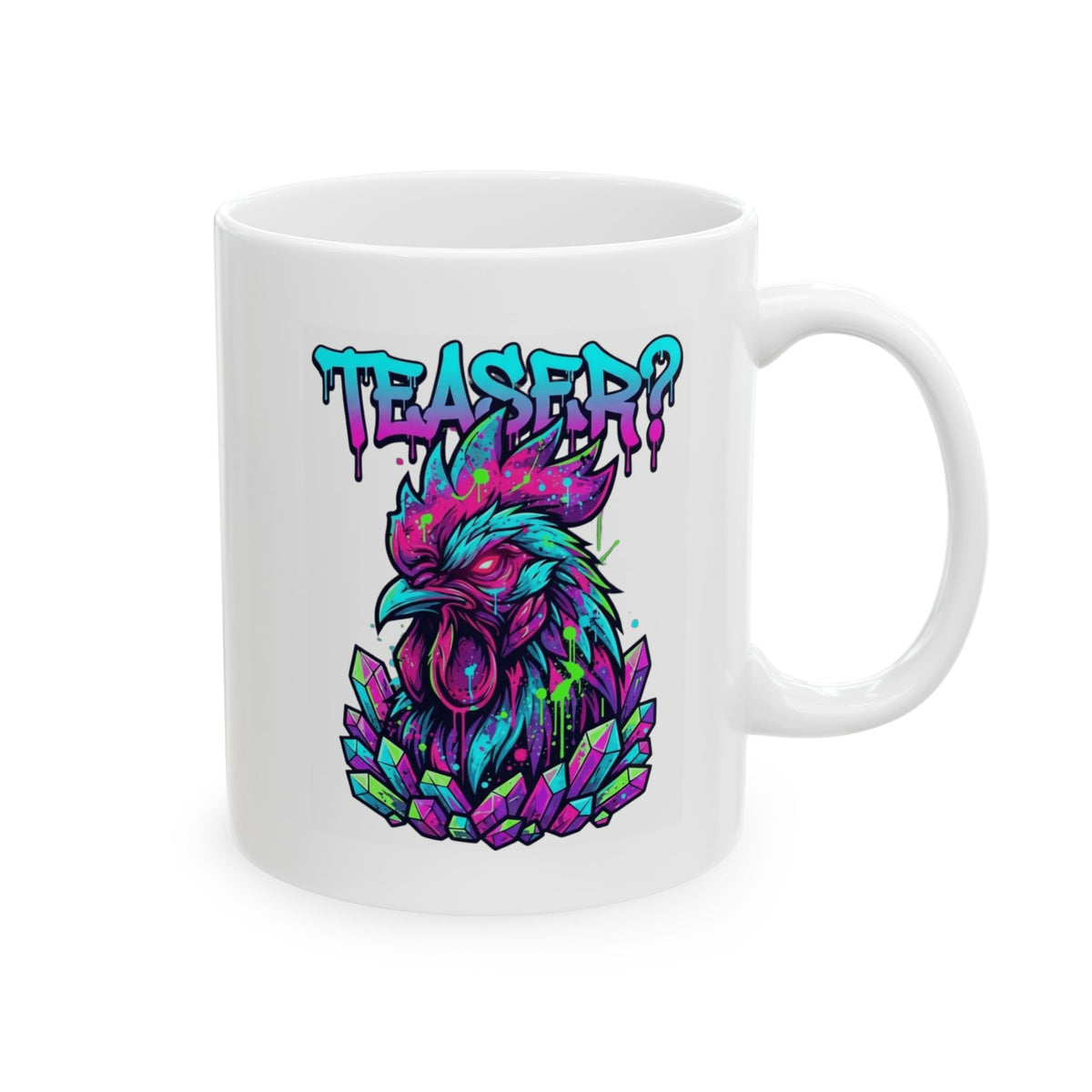 "Cock Teaser" White Ceramic Mug