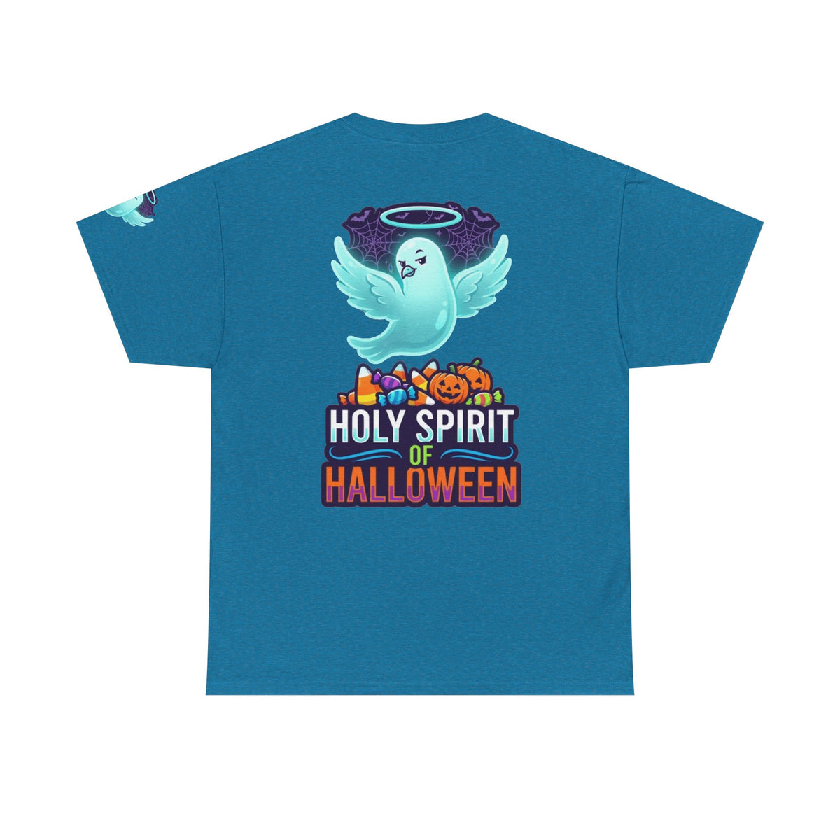 Color: Antique Sapphire | Holy Spirit of Halloween Premium Graphic Tee