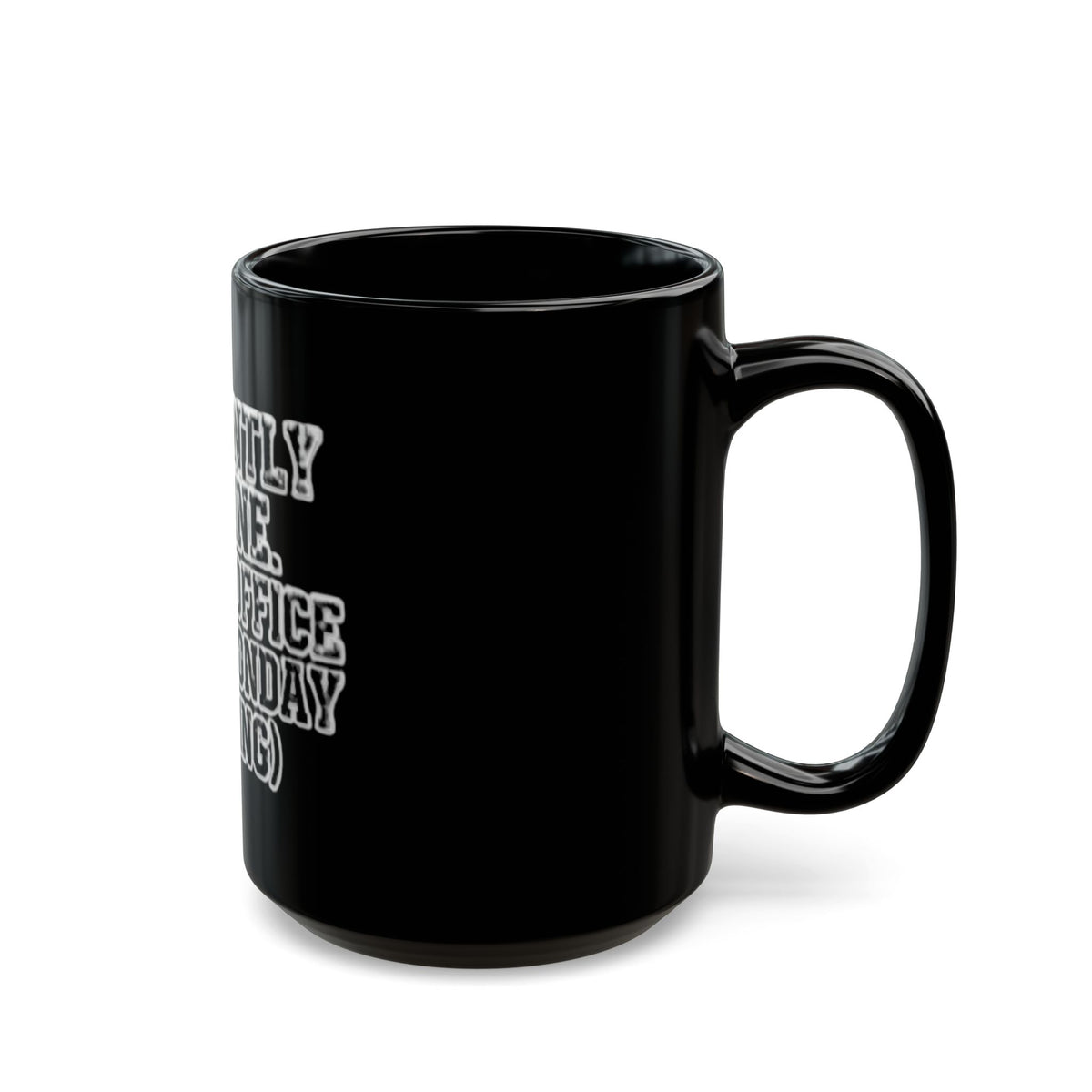 "Currently Offline" Black Ceramic Mug