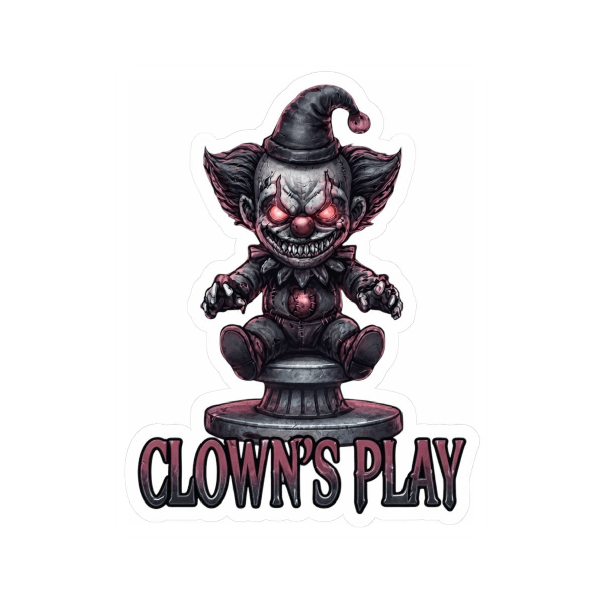 "Clown Play" Sticker — Main