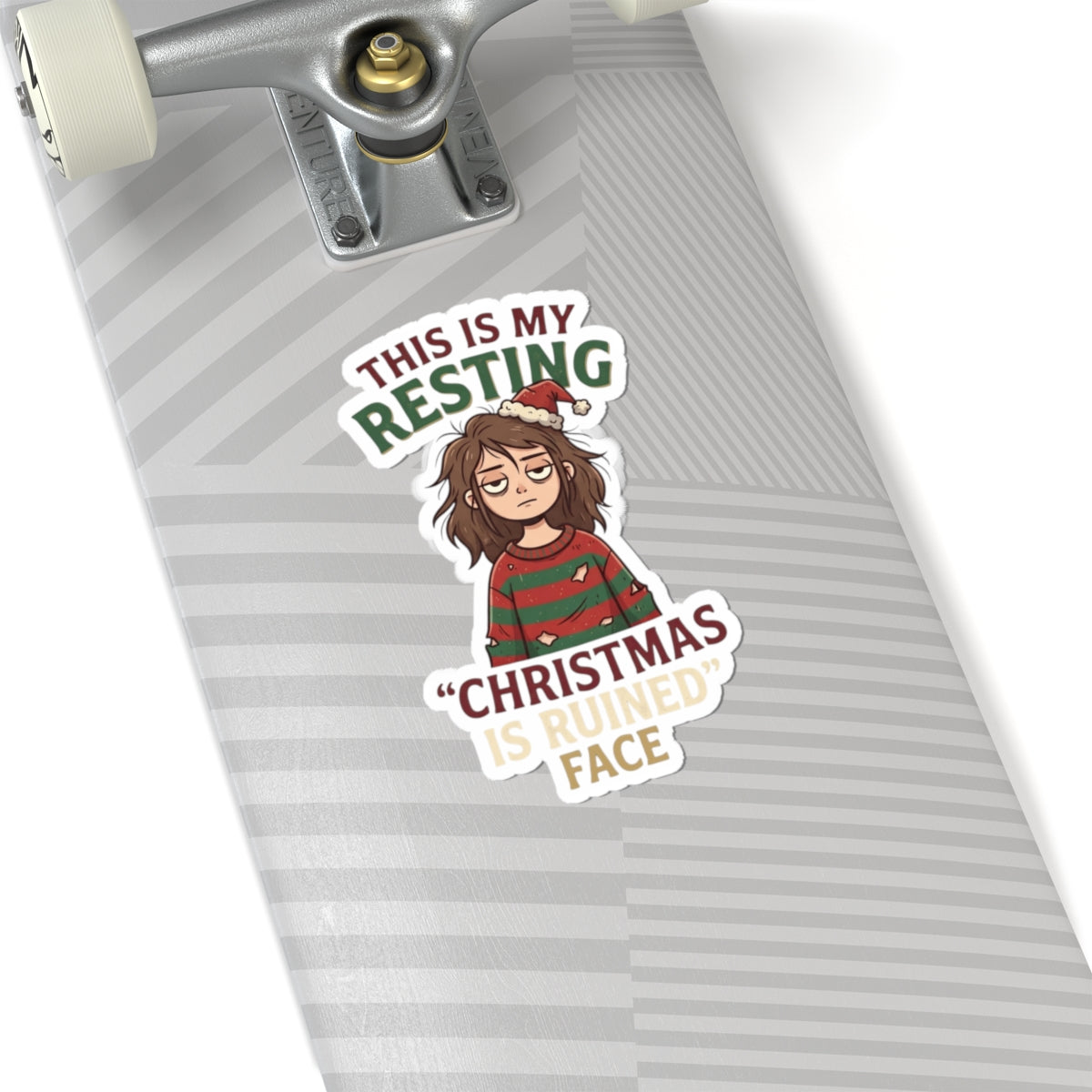 "Christmas Is Ruined" Sticker — Main