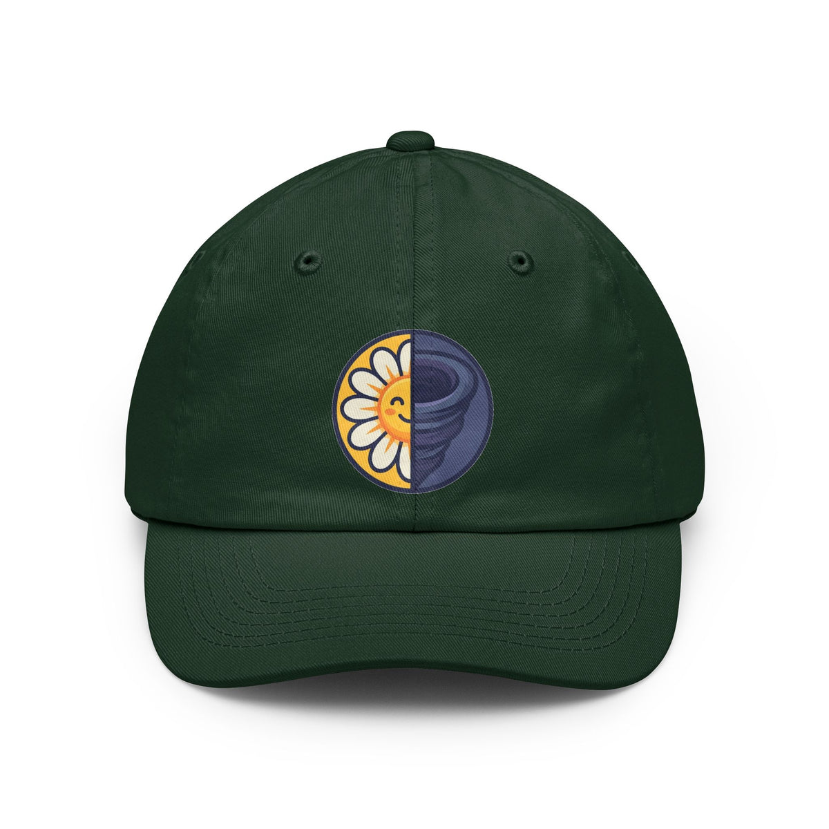 Color: Forest Green | Sunshine Mixed With A Little Hurricane Dad Hat — -C