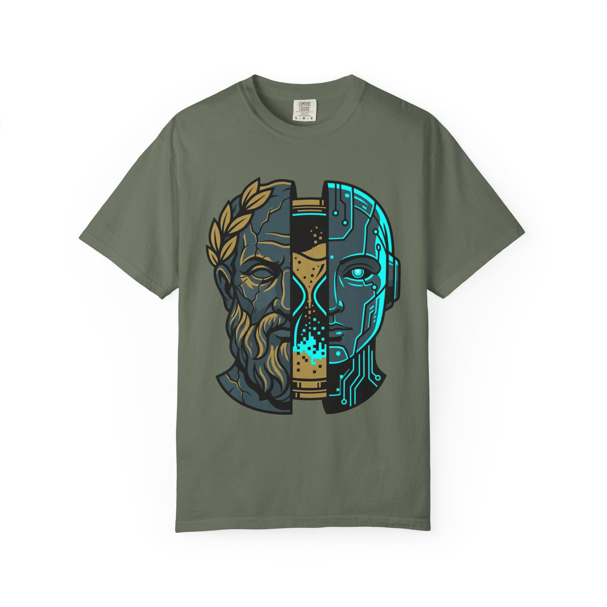 Color: Moss | Time Unisex Garment-Dyed Tee