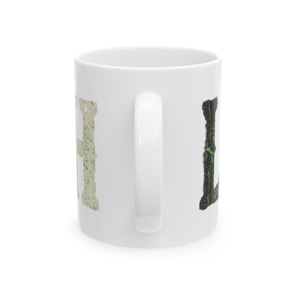 "Choose to Laugh" White Ceramic Mug — Graphic