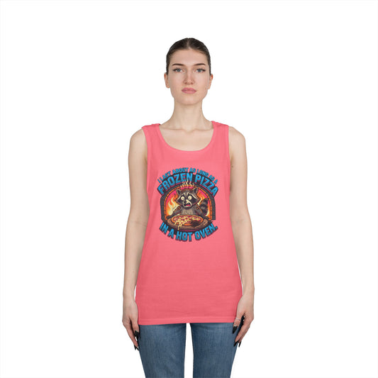 Color: Safety Pink | Frozen Pizza in a Hot Oven Tank Top
