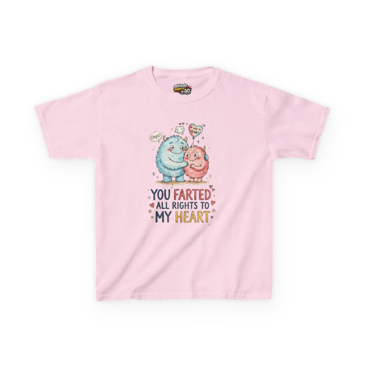 "You Farted All Rights To My Heart" Kids Tee