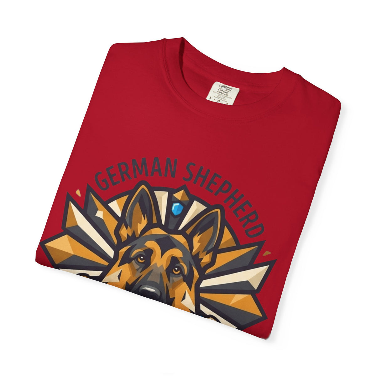 "German Shepherd Guardian Loyal Brave" Unisex Garment-Dyed Tee