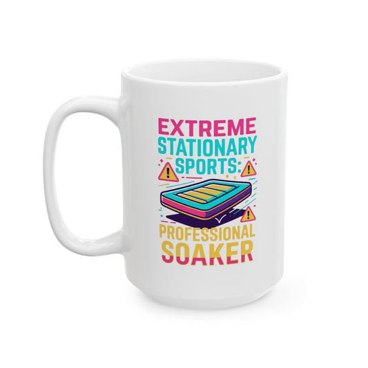 "Professional Soaker" White Ceramic Mug