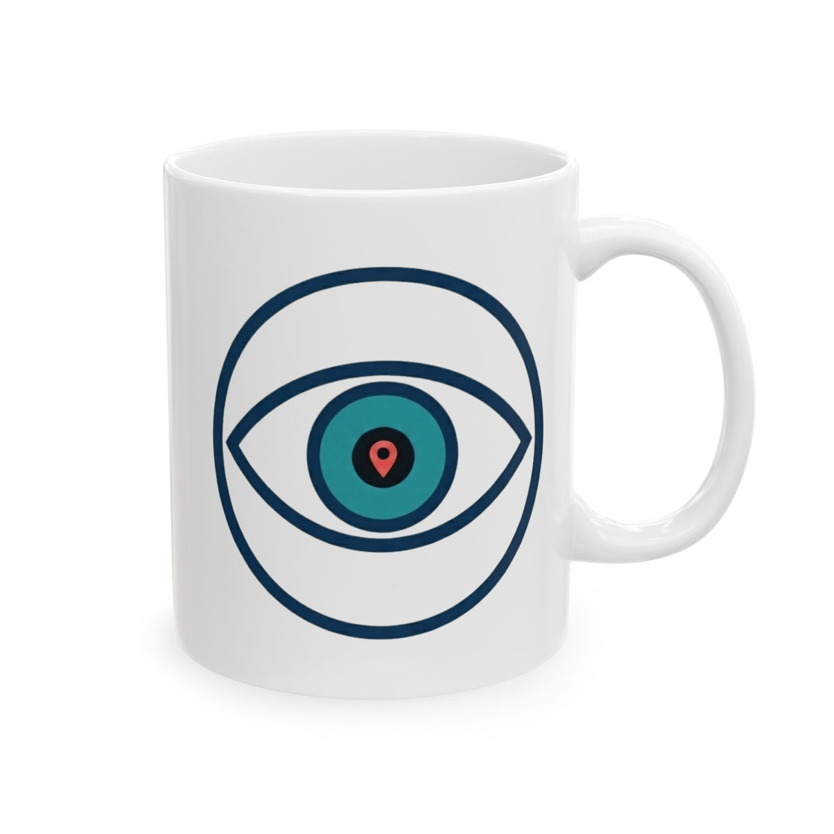 "Monitoring the Situation" White Ceramic Mug — Graphic
